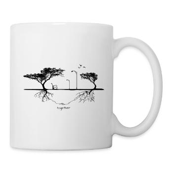 Love together romantic relationship - Mug - white - Right