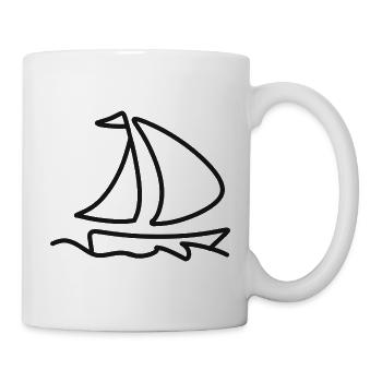 Sailing captain ship sailing sport sailors sail boat - Mug - white - Right