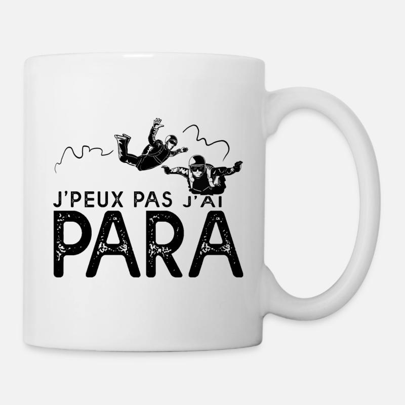 J'peux pas j'ai para parachutisme parachutiste - Mug blanc - blanc