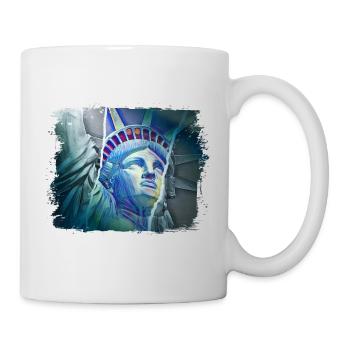 New York City NYC USA America Statue of Liberty - Mug - white - Right