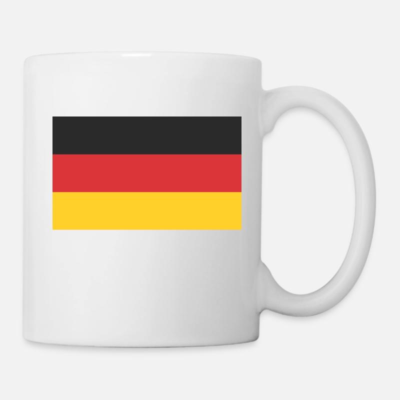 Deutschland Flagge - Tasse - Weiß