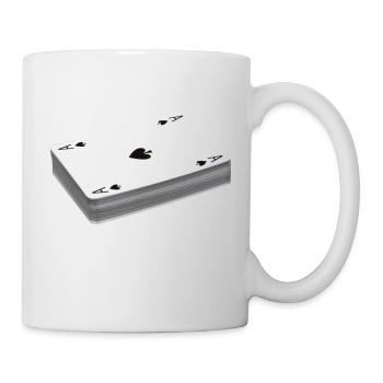 kartenstapel - Tasse - Weiß - Rechts