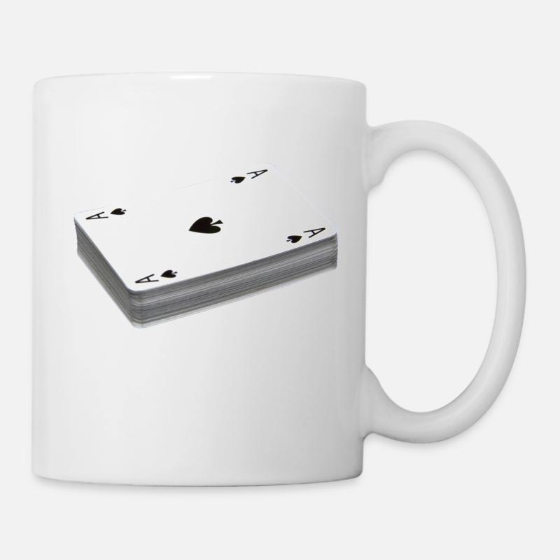 kartenstapel - Tasse - Weiß