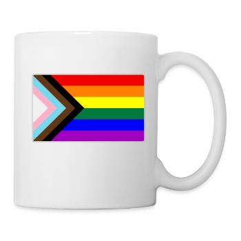 Progress LGBTQ Gay Pride Flag - Mug - white - Right