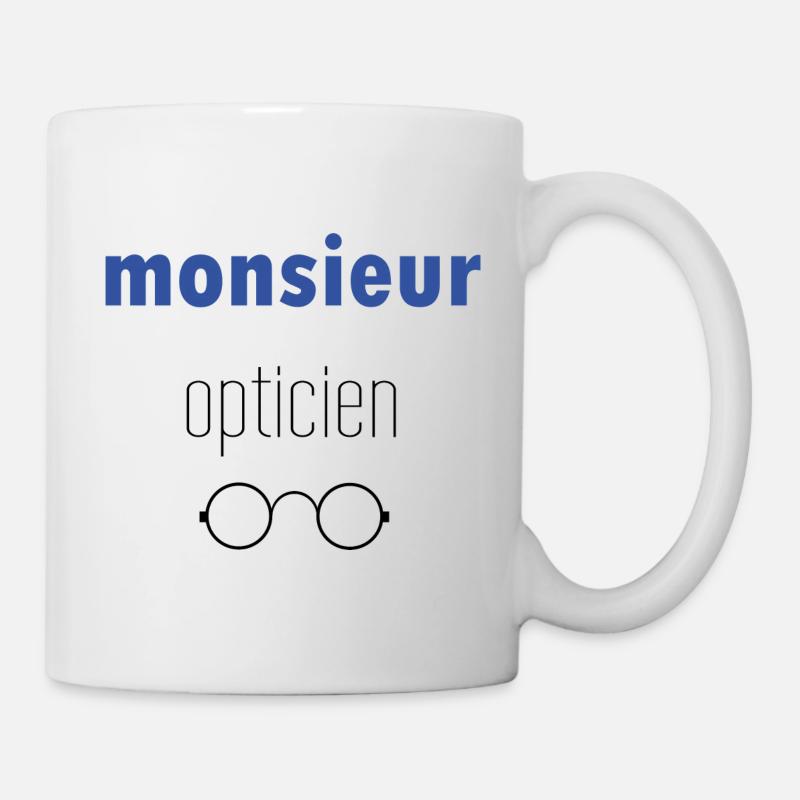 Herr Optiker - Tasse - Weiß