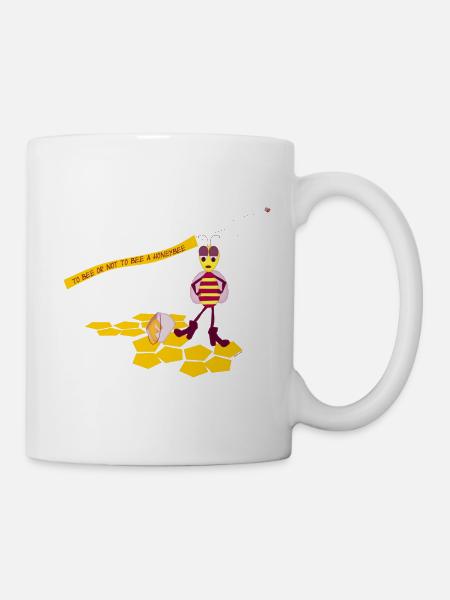 Abeille - Mug blanc - blanc