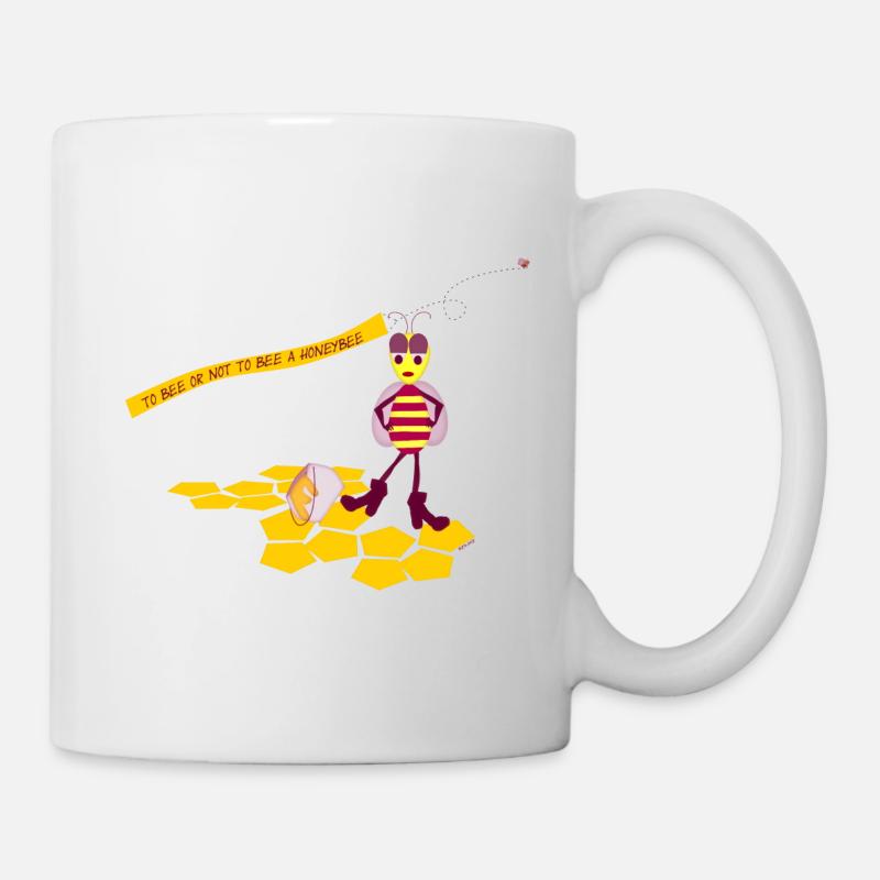 Honigbiene - Tasse - Weiß