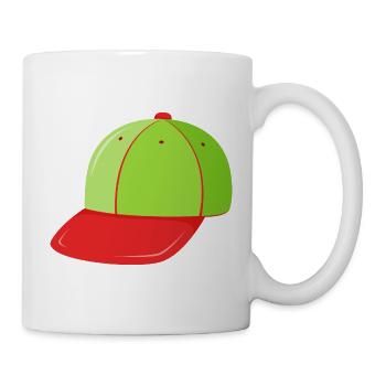 Casquette de baseball - Mug blanc - blanc - Droite
