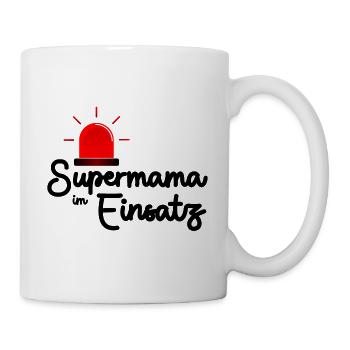 Supermama in action - Mug - white - Right