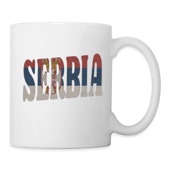 Serbia - Mug blanc - blanc - Droite