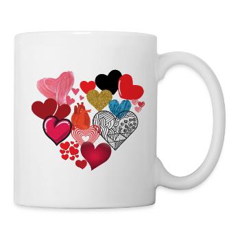 Hearts - Mug - white - Right