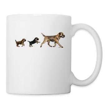 Border family (Martine) clear textiles - Mug - white - Right