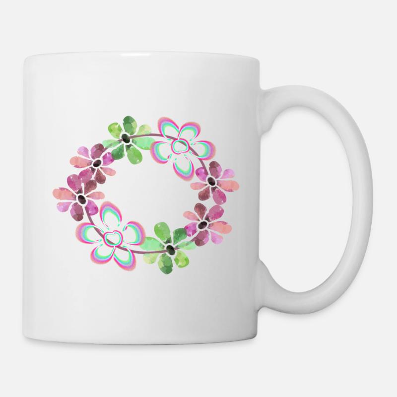 Fleurs fleurs - Mug blanc - blanc