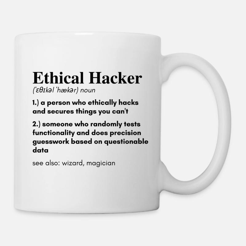 Ethical Hackers | Hacker Design - Mug - white
