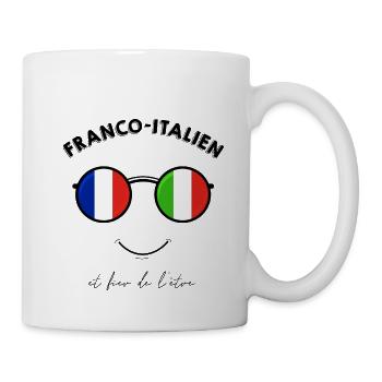 Franco-italien et fier de l'être - Mug blanc - blanc - Droite