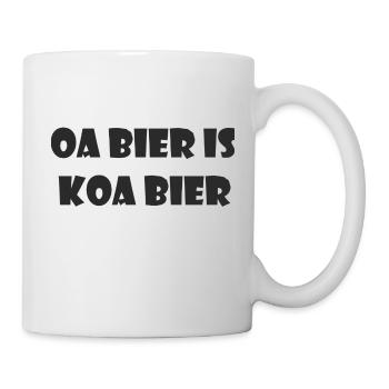 Cooler Bier Spruch - Tasse - Weiß - Rechts