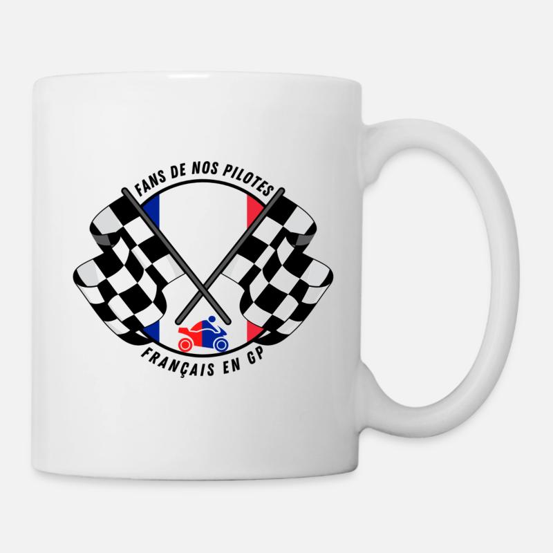 Fans de nos pilotes français en GP - Mug blanc - blanc