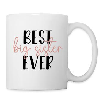Best big sister gift idea sibling new baby - Mug - white - Right