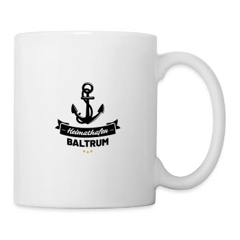 Heimathafen Baltrum - Tasse - Weiß - Rechts
