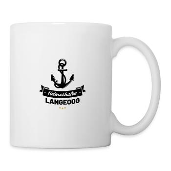 Heimathafen Langeoog - Tasse - Weiß - Rechts