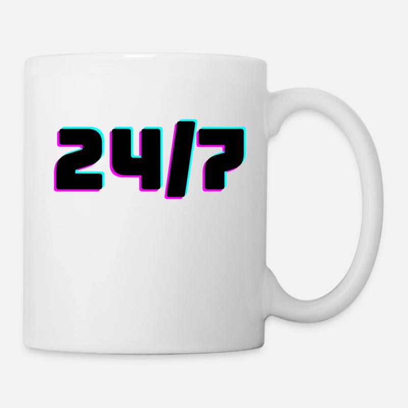 24/7 - Mug blanc - blanc