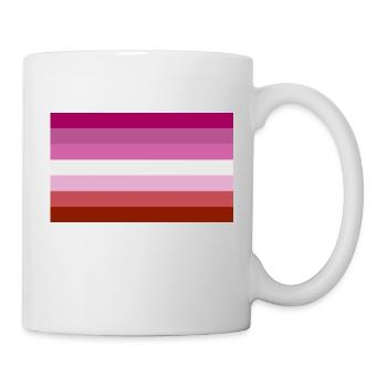 Lesbian flag - Mug - white - Right