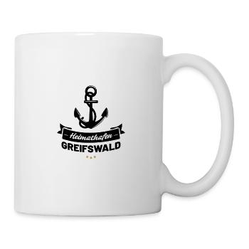 Heimathafen Greifswald - Tasse - Weiß - Rechts