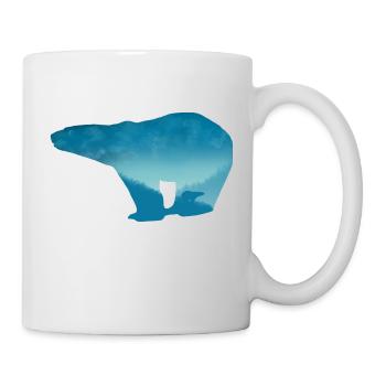 Eisbär Landschaft - Tasse - Weiß - Rechts