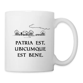 home is where you feel comfortable black - Mug - white - Right