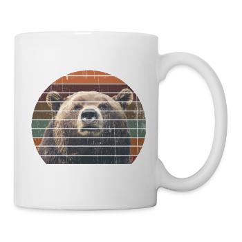 Grizzly Bear Portrait Brown Bear Grizzly Bear Canada - Mug - white - Right