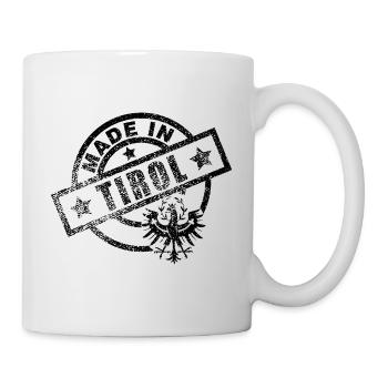Fabriqué en dialecte tyrol Armoiries Eagle Gift - Mug blanc - blanc - Droite
