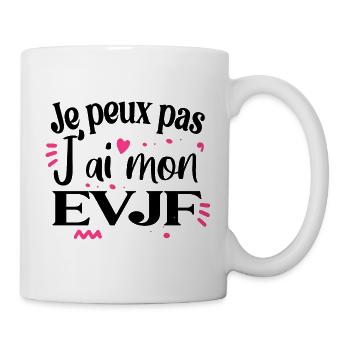 EVJF Enterrement de vie de jeune fille mariée - Mug blanc - blanc - Droite