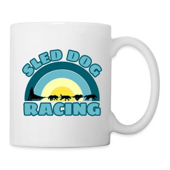 Sled Dog Racing Sled Dogs Husky Musher - Mug - white - Right