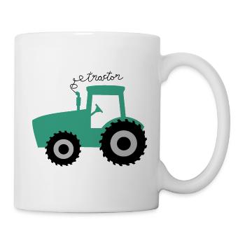 Tracteur - Mug blanc - blanc - Droite