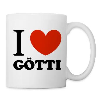 I love my goddess - Mug - white - Right