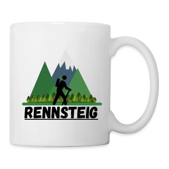 Rennsteig Thüringen Thüringer Wandern Berge Region - Tasse - Weiß - Rechts
