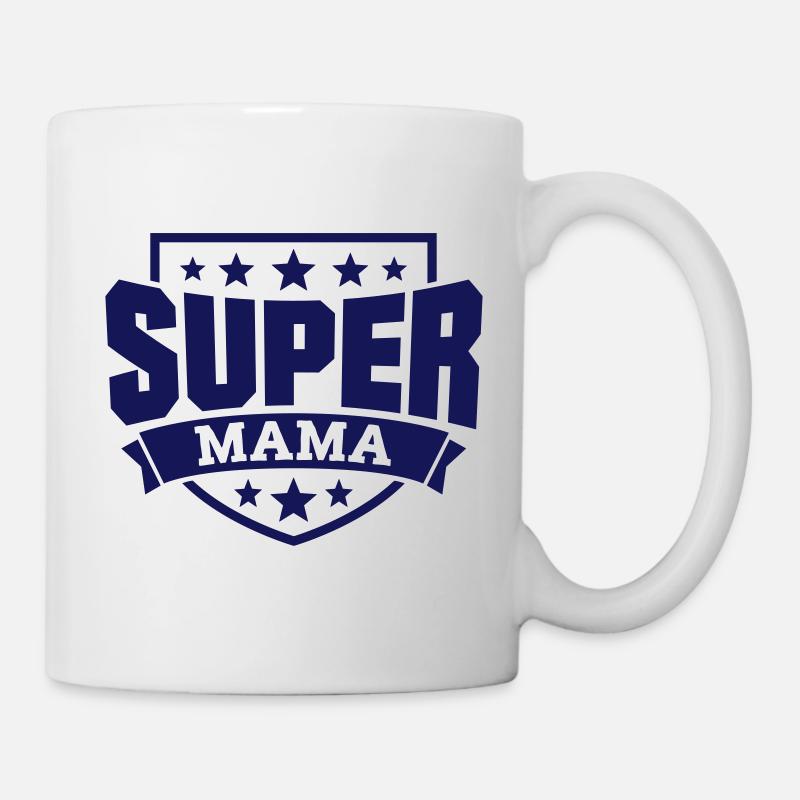Super Mama - Tasse - Weiß