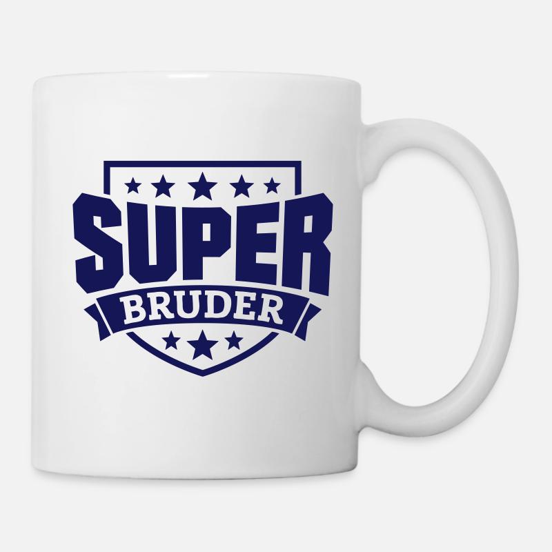 Super Bruder - Tasse - Weiß