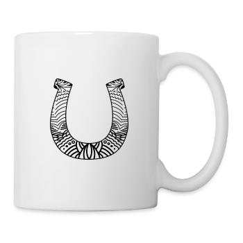 Huffero, fer à cheval No: 025 - Mug blanc - blanc - Droite