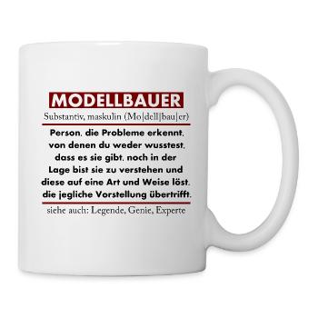 Modellbauer - Tasse - Weiß - Rechts