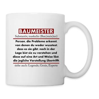 Baumeister - Tasse - Weiß - Rechts