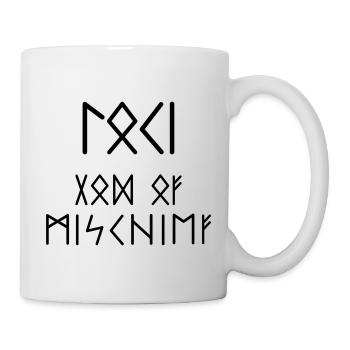 Loki God of Mischief Runes Design - Tasse - Weiß - Rechts