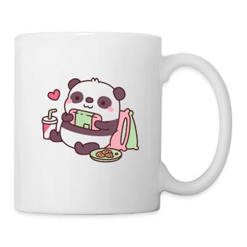 Cute Panda Playing Video Games - Mug - white - Right
