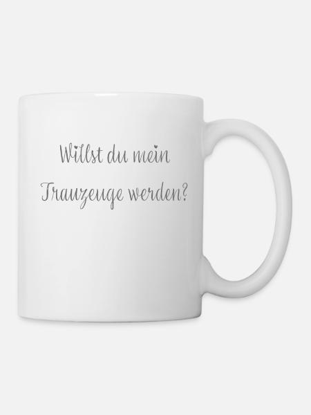 Willst du mein Trauzeuge werden? - Tasse - Weiß
