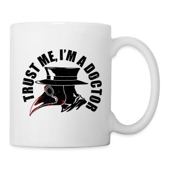 Trust Me I'm A Doctor, Physician, Plague Doctor - Mug - white - Right