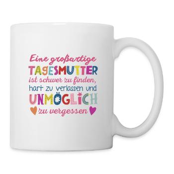 Großartige Tagesmutter - Tasse - Weiß - Rechts