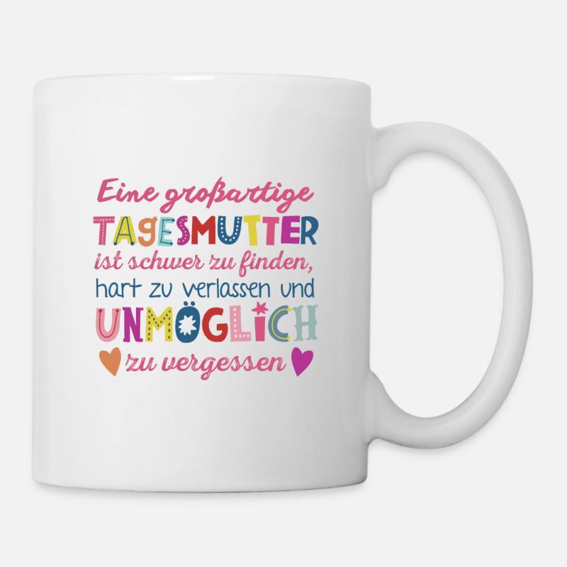 Großartige Tagesmutter - Tasse - Weiß