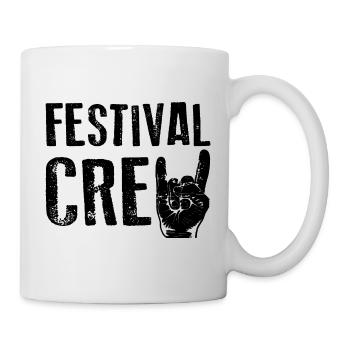 FESTIVAL CREW Party Musik Feier - Tasse - Weiß - Rechts