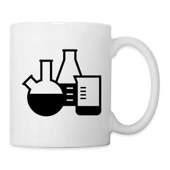 Chimiste de laboratoire de lunettes de chimie - Mug blanc - blanc - Droite
