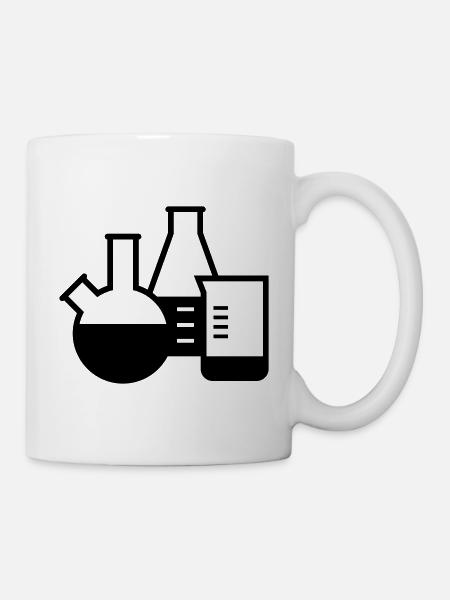 Chemie Gläser Labor Chemiker - Tasse - Weiß